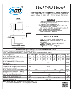 SS52F Datasheet PDF Jiangsu Yutai Electronics Co., Ltd