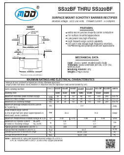 SS36BF Datasheet PDF Jiangsu Yutai Electronics Co., Ltd