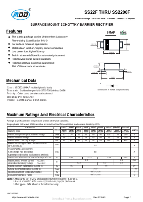 SS2150F Datasheet PDF Jiangsu Yutai Electronics Co., Ltd