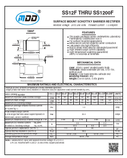 SS13F Datasheet PDF Jiangsu Yutai Electronics Co., Ltd