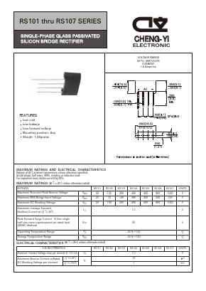 RS101 Datasheet PDF CHENG-YI ELECTRONIC CO., LTD.