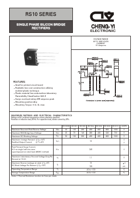 RS1010 Datasheet PDF CHENG-YI ELECTRONIC CO., LTD.