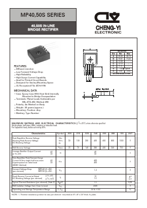 MP4008S Datasheet PDF CHENG-YI ELECTRONIC CO., LTD.