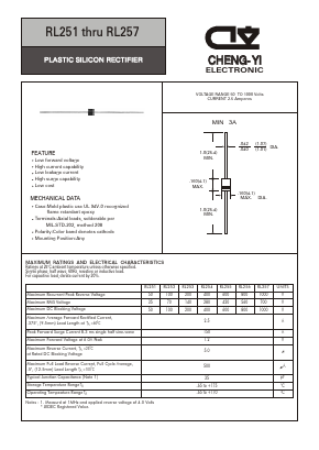 RL251 Datasheet PDF CHENG-YI ELECTRONIC CO., LTD.