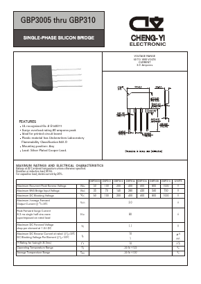 GBP3005 Datasheet PDF CHENG-YI ELECTRONIC CO., LTD.