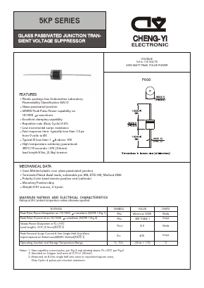 5KP12A Datasheet PDF CHENG-YI ELECTRONIC CO., LTD.