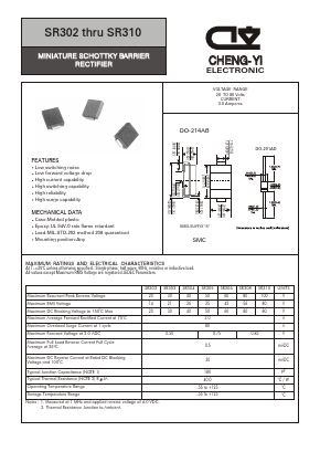 SR302 Datasheet PDF CHENG-YI ELECTRONIC CO., LTD.