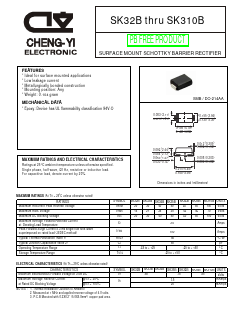 SK33B Datasheet PDF CHENG-YI ELECTRONIC CO., LTD.