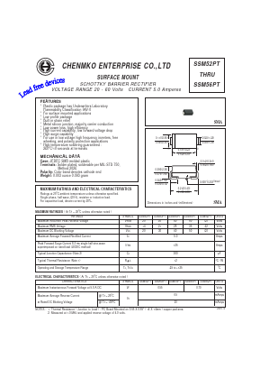 SSM53PT Datasheet PDF CHENMKO CO., LTD.