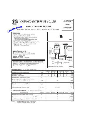 S10S35PT Datasheet PDF CHENMKO CO., LTD.
