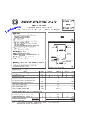 SSM5819PT Datasheet PDF CHENMKO CO., LTD.