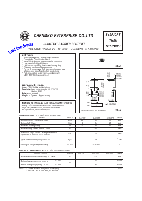 S15P20PT Datasheet PDF CHENMKO CO., LTD.