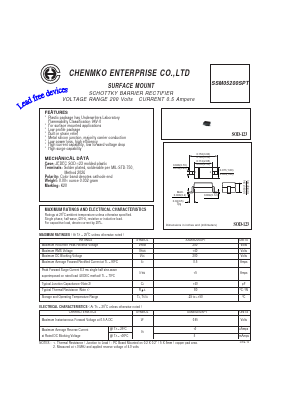 SSM05200SPT Datasheet PDF CHENMKO CO., LTD.