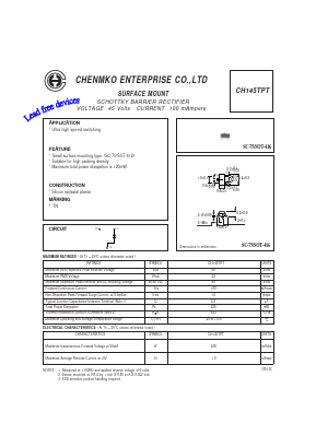 CH145TPT Datasheet PDF CHENMKO CO., LTD.