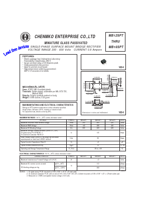MB14SPT Datasheet PDF CHENMKO CO., LTD.