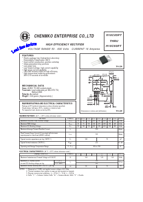 H16C40PTA Datasheet PDF CHENMKO CO., LTD.