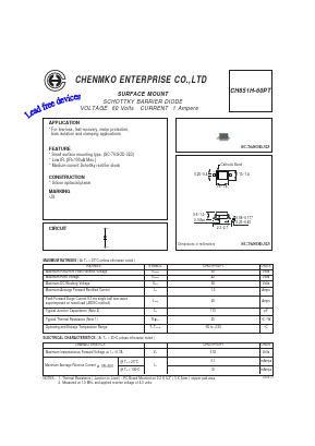 CH651H-60PT Datasheet PDF CHENMKO CO., LTD.