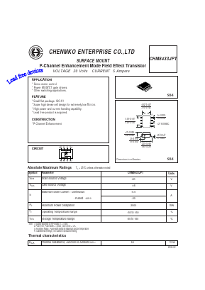 CHM8433JPT Datasheet PDF CHENMKO CO., LTD.