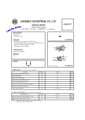 CH221PT Datasheet PDF CHENMKO CO., LTD.