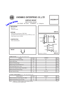 CH228N1PT Datasheet PDF CHENMKO CO., LTD.