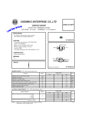 CH651H-40PT Datasheet PDF CHENMKO CO., LTD.