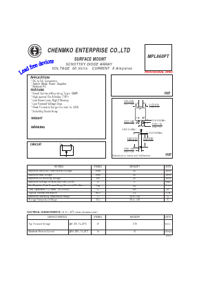 MPL860PT Datasheet PDF CHENMKO CO., LTD.
