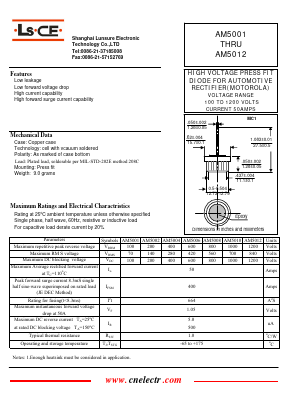 AM5004 Datasheet PDF Shanghai Lunsure Electronic Tech