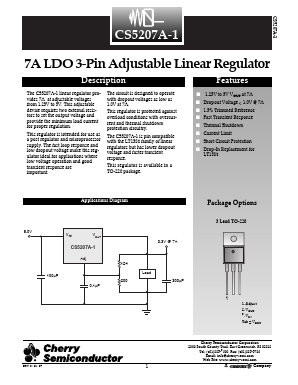 CS5207A-1GT3 Datasheet PDF Cherry semiconductor