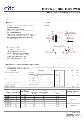 B1100W-S Datasheet PDF Chip Integration Technology Corporation
