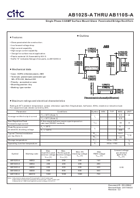 AB104S-A Datasheet PDF Chip Integration Technology Corporation