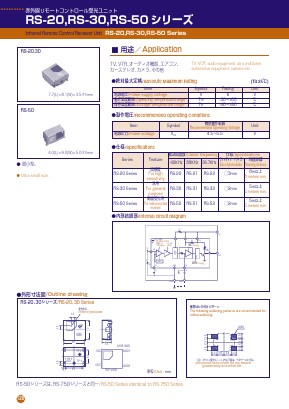 RS-31 Datasheet PDF CITIZEN ELECTRONICS CO., LTD.
