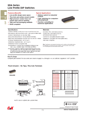 SDA07H0B Datasheet PDF C and K Components