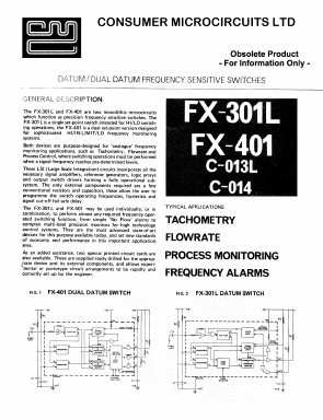 FX-301L Datasheet PDF CML Microsystems Plc