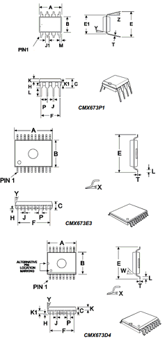 CMX673P1 Datasheet PDF CML Microsystems Plc