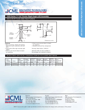 5305H3/5 Datasheet PDF CML Microsystems Plc