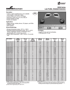 SD3814-681-R Datasheet PDF Cooper Bussmann, Inc.