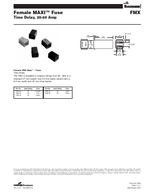 FMX-50 Datasheet PDF Cooper Bussmann, Inc.