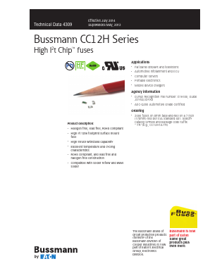 CC12H6A-TR Datasheet PDF Cooper Bussmann, Inc.