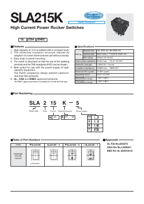 SLA215K-6 Datasheet PDF Copal Electronics