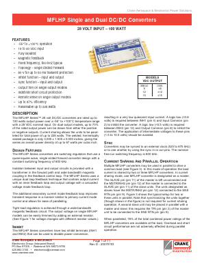 MFLHP2805DES Datasheet PDF Crane Aerospace and Electronics.
