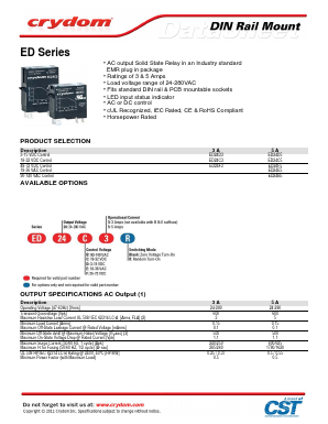ED24E3 Datasheet PDF Crydom Inc.,