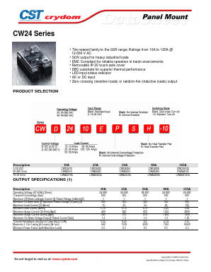 CWA2410SH Datasheet PDF Crydom Inc.,