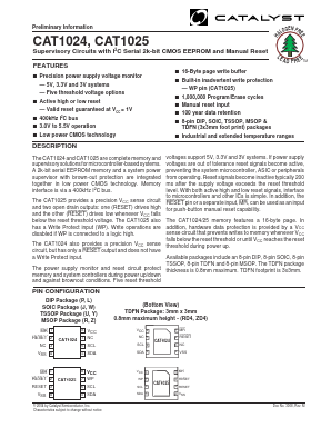 CAT1024RE-42TE13 Datasheet PDF Catalyst Semiconductor => Onsemi