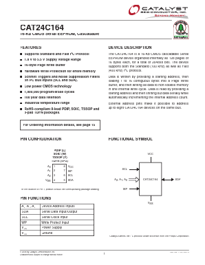 CAT24C164LI-G Datasheet PDF Catalyst Semiconductor => Onsemi