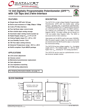 CAT5132ZI-50-GT3 Datasheet PDF Catalyst Semiconductor => Onsemi