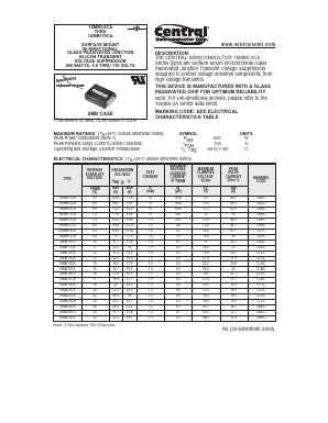 1SMB100CA Datasheet PDF Central Semiconductor