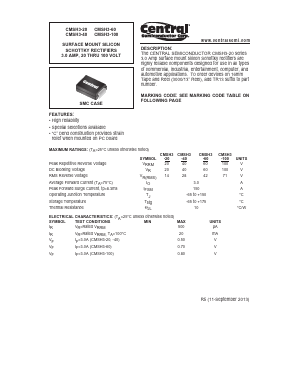 CS320 Datasheet PDF Central Semiconductor