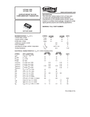 CZT3906TR Datasheet PDF Central Semiconductor