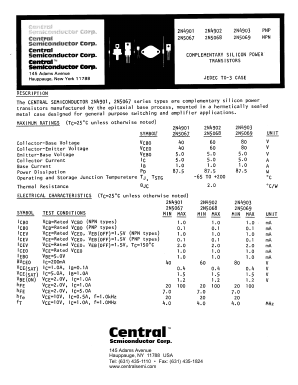 2N5068 Datasheet PDF Central Semiconductor