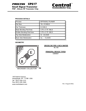 CP705 Datasheet PDF Central Semiconductor